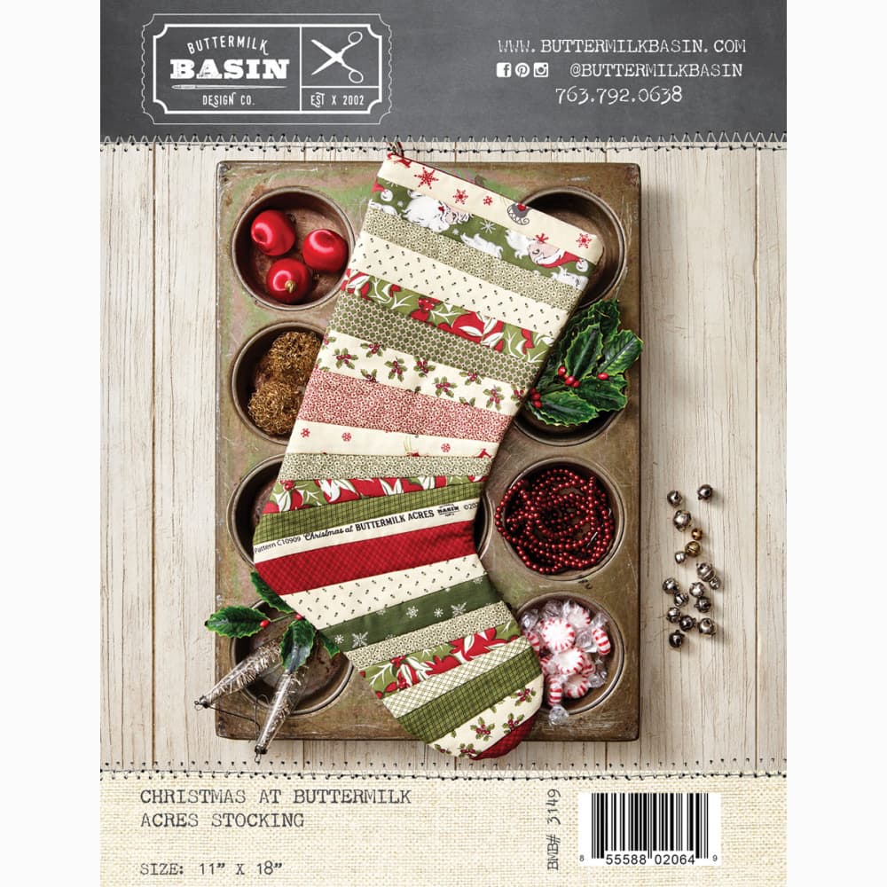 Christmas at Buttermilk Acres Stocking Pattern image # 102301