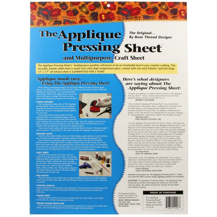 The Applique Pressing Sheet image # 45464