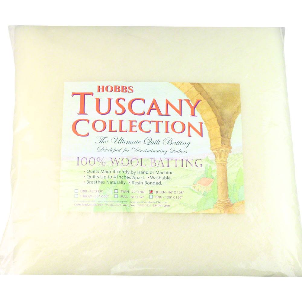 Hobbs Tuscany Wool Batting, 96"x 108" Queen image # 36782