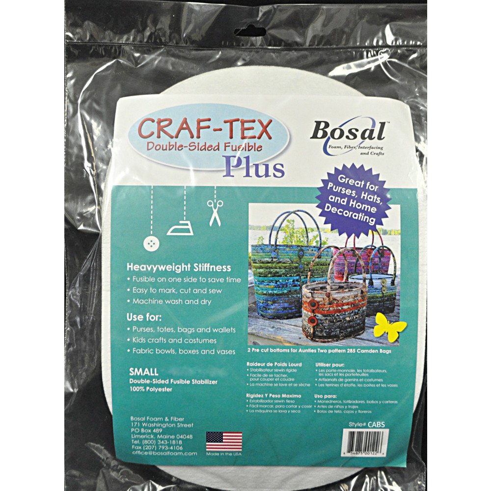 Bosal Craf-Tex Double Sided Fusible Plus - Small Camden Bag image # 43802