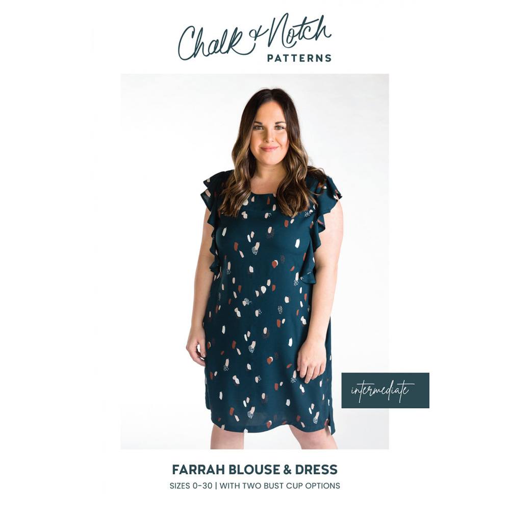 Chalk & Notch Farrah Blouse & Dress Pattern image # 83156