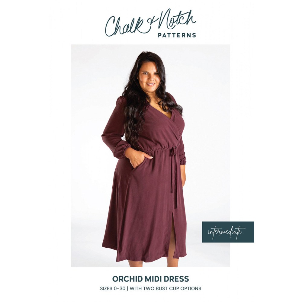 Chalk & Notch Orchid Midi Dress Pattern image # 83168