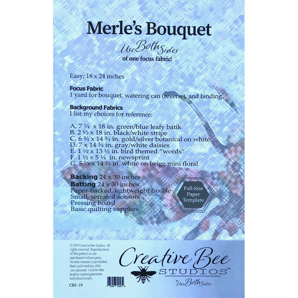 Merle's Bouquet Wall Hanging Pattern image # 68761