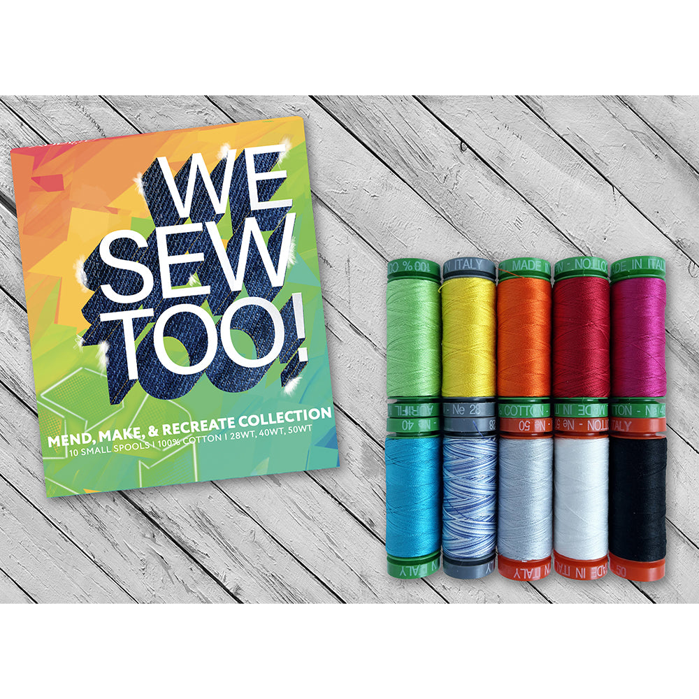 Aurifil We Sew Too: Make, Mend, & Recreate 10 Spool Thread Collection image # 120044