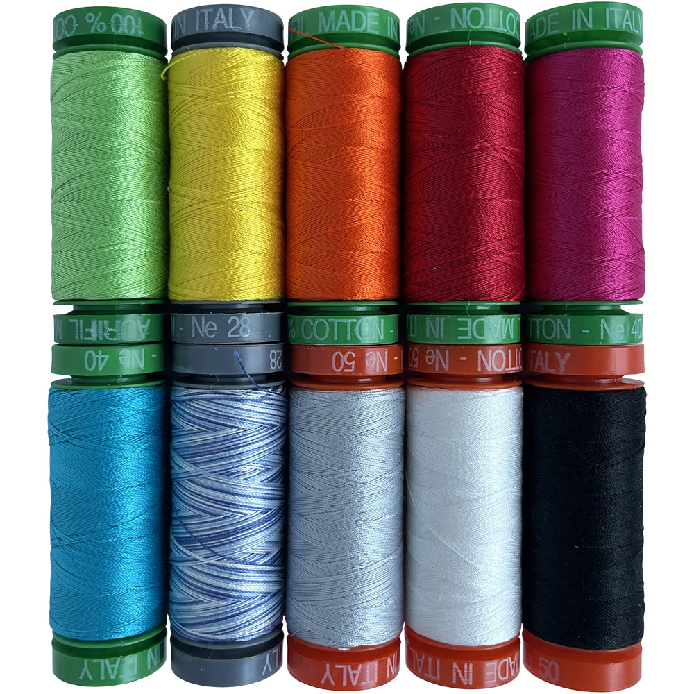 Aurifil We Sew Too: Make, Mend, & Recreate 10 Spool Thread Collection image # 120043