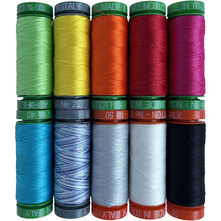 Aurifil We Sew Too: Make, Mend, & Recreate 10 Spool Thread Collection image # 120043