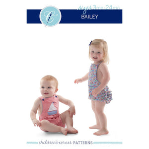 Bailey Romper Pattern - 3-24 Months image # 55462