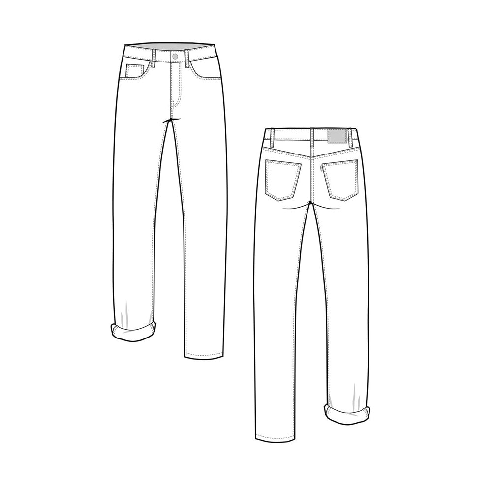 Morgan Boyfriend Jeans Pattern, Closet Core Patterns image # 68895