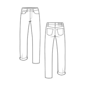 Morgan Boyfriend Jeans Pattern, Closet Core Patterns image # 68895