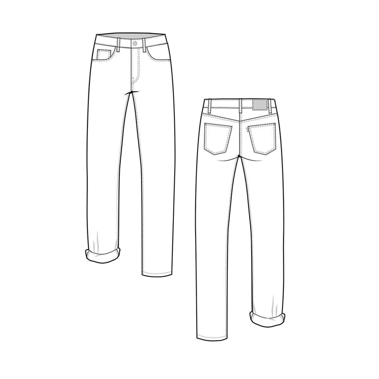 Morgan Boyfriend Jeans Pattern, Closet Core Patterns image # 68895