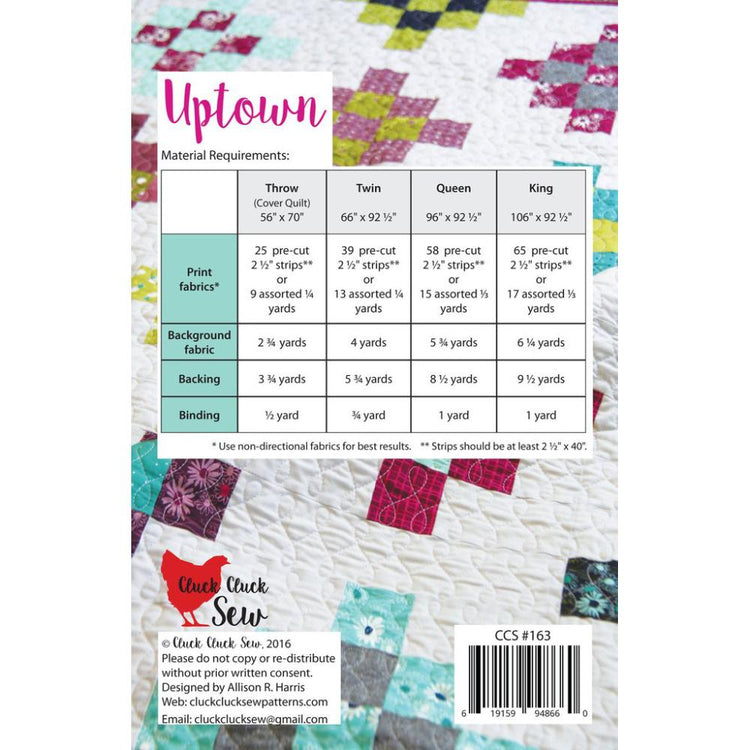 Uptown Quilt Pattern image # 78291