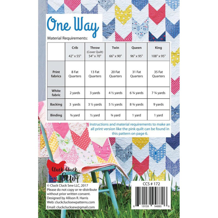 One Way Quilt Pattern image # 78064