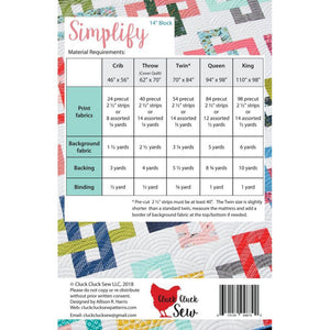 Simplify Quilt Pattern image # 77612