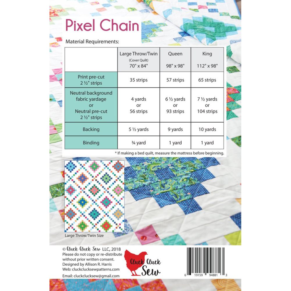 Pixel Chain Quilt Pattern image # 77838