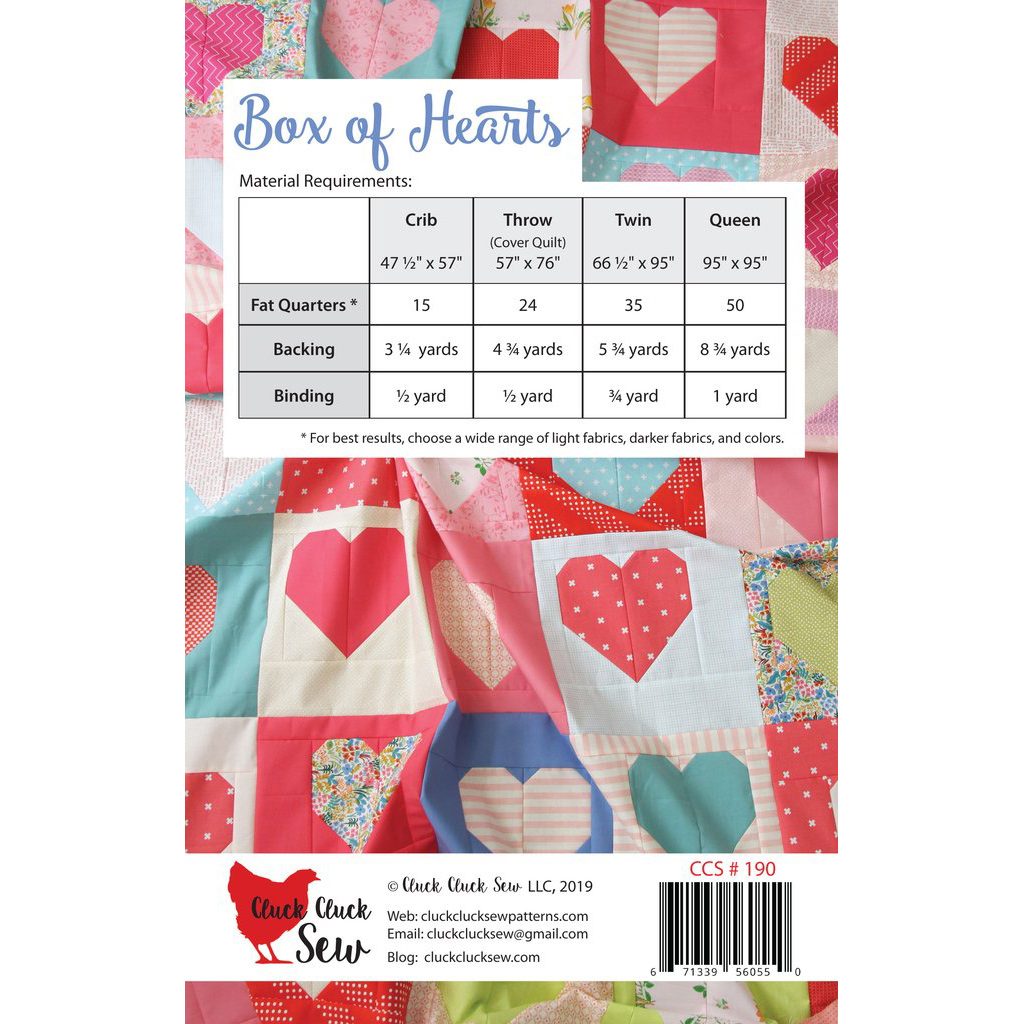 Box of Hearts Quilt Pattern image # 78246