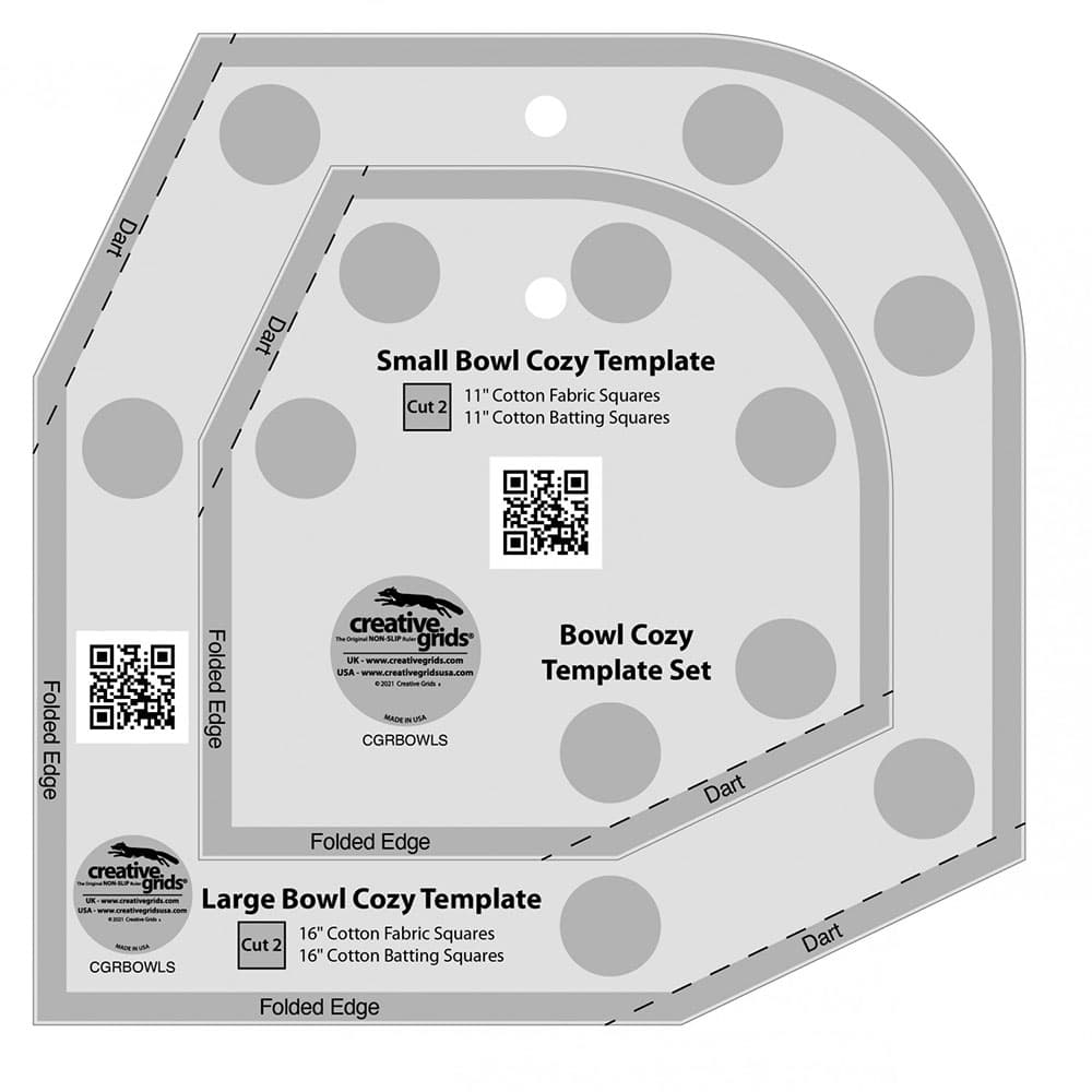 Creative Grids Bowl Cozy Template Set Ruler image # 94206