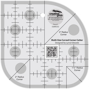 Non-Slip Curved Corner Cutter Ruler, Creative Grids image # 28971