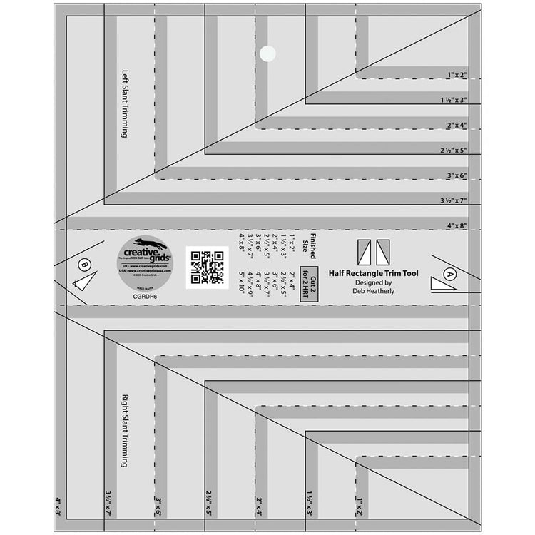 Creative Grids Half Rectangle Trim Tool image # 110740