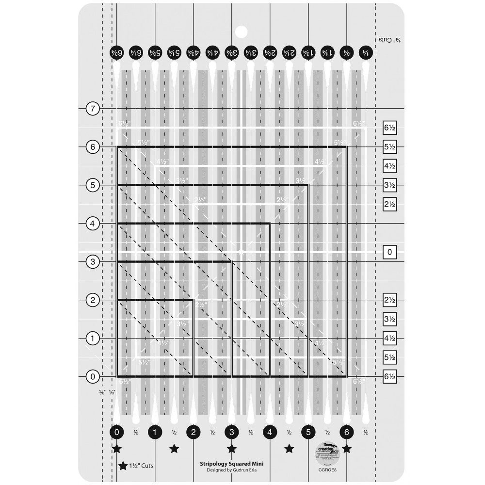 Stripology Mini Quilt Ruler, Creative Grids image # 46817