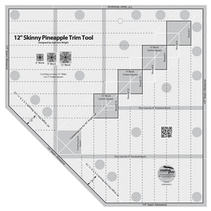 Creative Grids, 12in Skinny Pineapple Trim Tool image # 84917