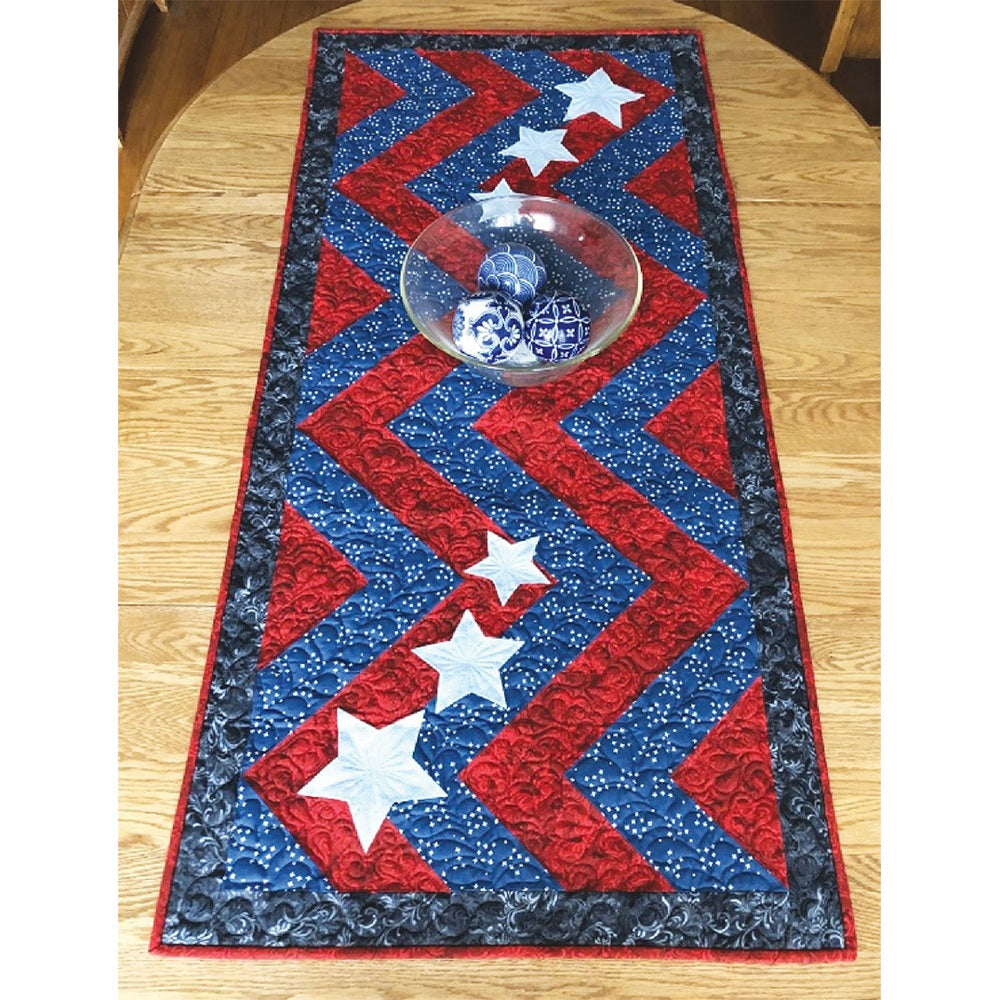 Cut Loose Press, Stars and Stripes Table Runner Pattern image # 96202