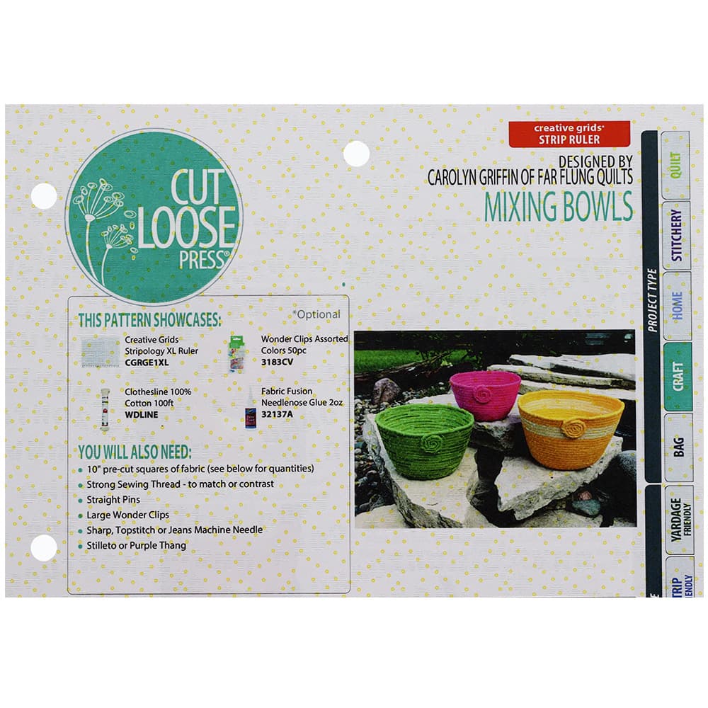 Cut Loose Press, Mixing Bowls Pattern image # 98304