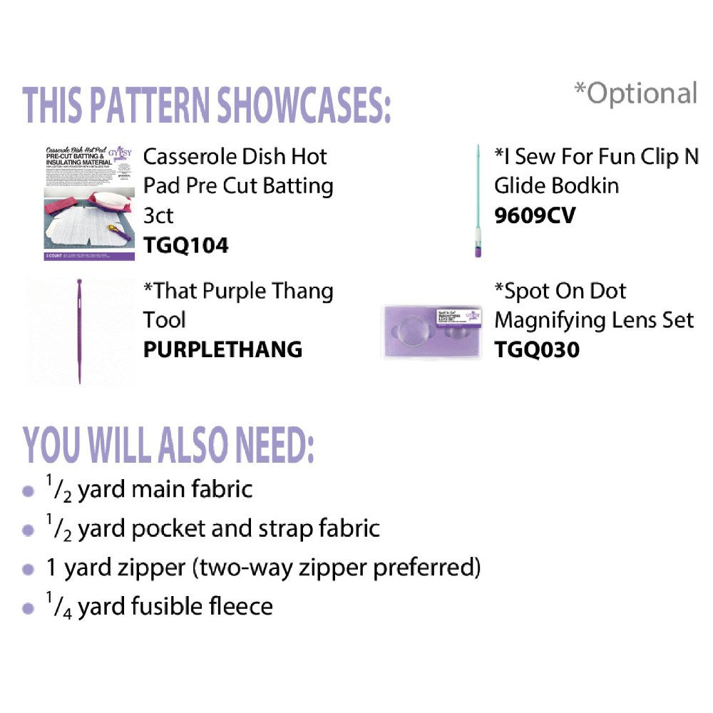 Cut Loose Press, Lunch Tote Pattern image # 81132