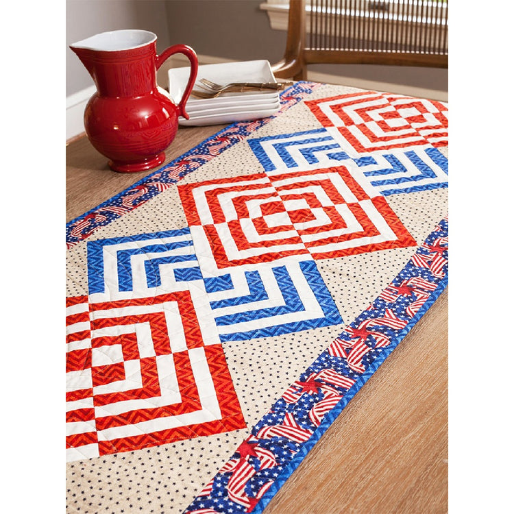 Cut Loose Press, Glory in the Cabin Table Runner Pattern image # 96210