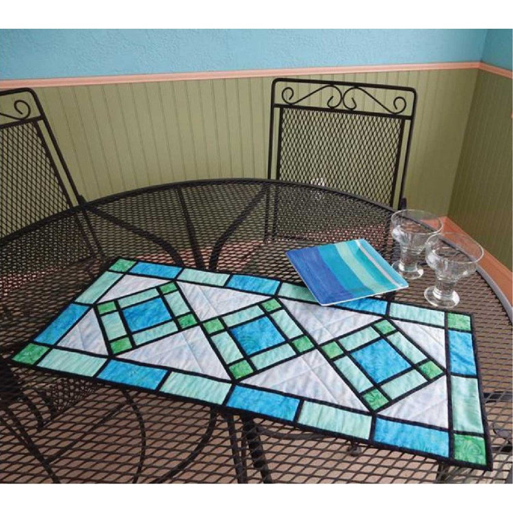 Stained Glass Table Runner Pattern - Cut Loose Press image # 96427