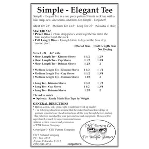 Simple Elegant Tee Pattern image # 49812