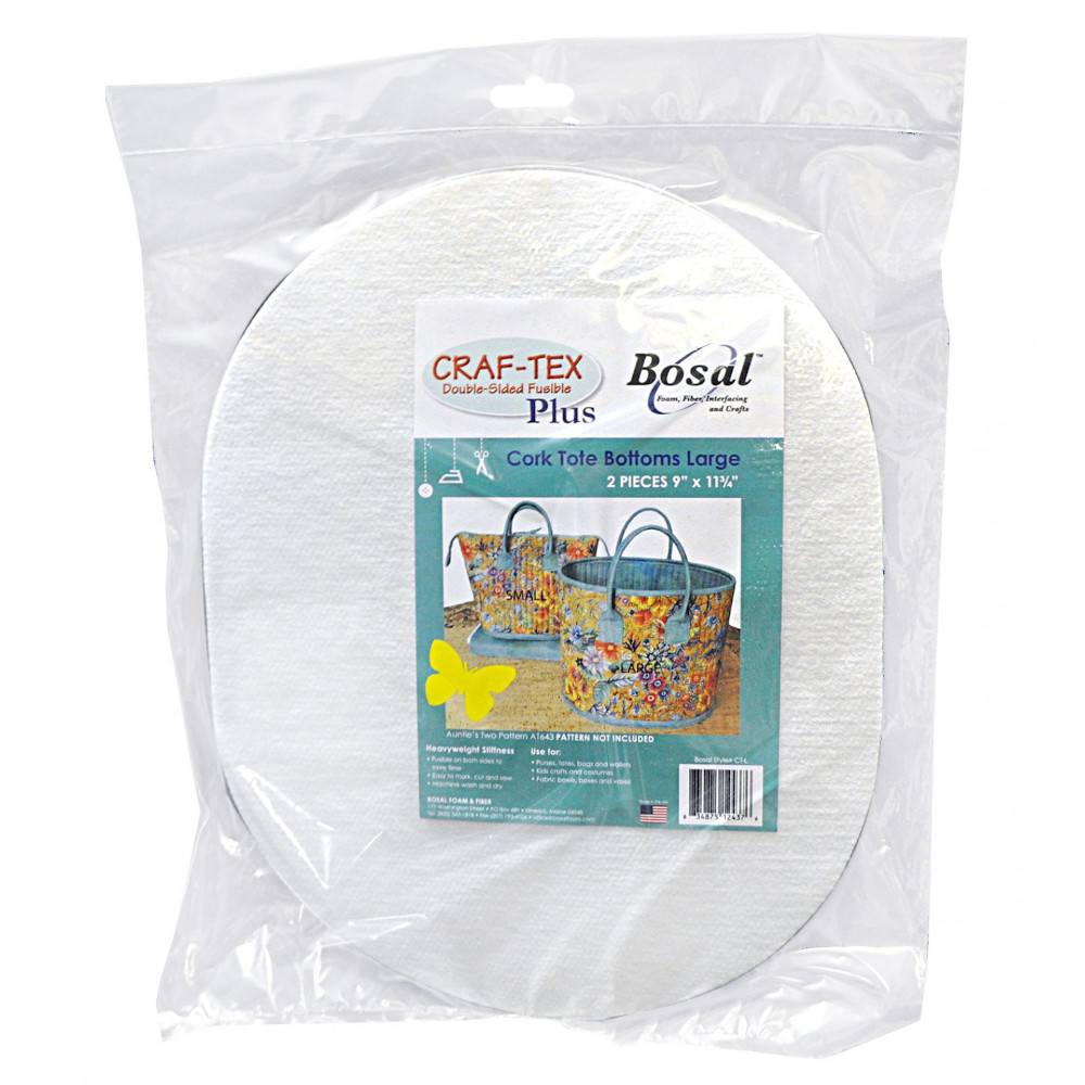 Bosal Craf-Tex Bag Bottoms for Cork Totes Pattern - 2pk Large image # 60041