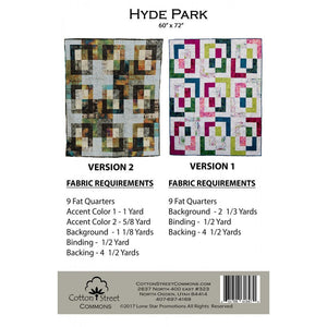 Hyde Park Quilt Pattern image # 79942