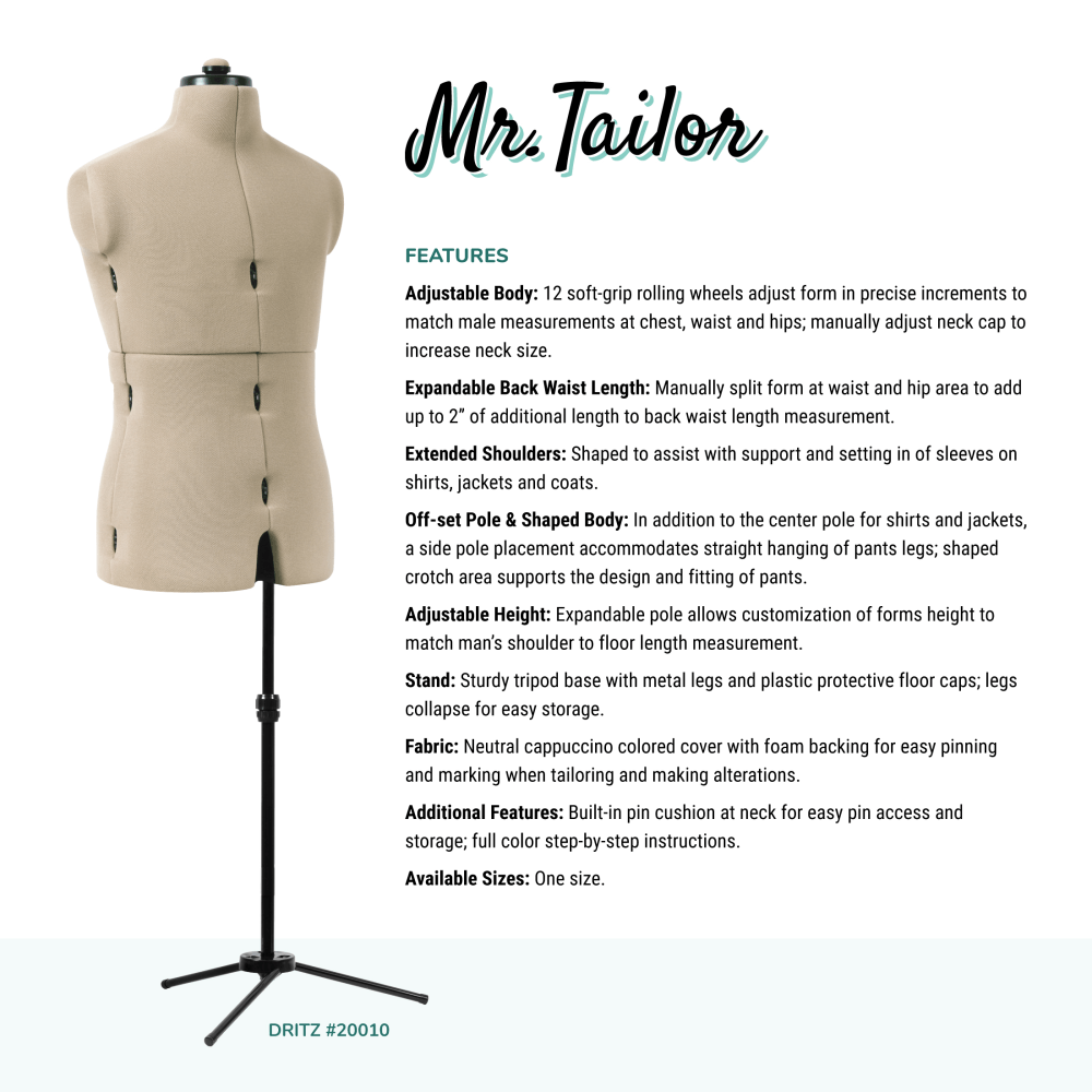 Mr. Tailor Adjustable Male Form image # 80721