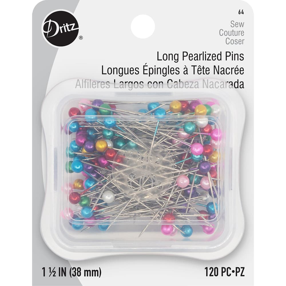 Long Pearlized Pins 1-1/2" (120CT), Dritz image # 87951