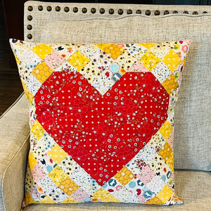 I Love You More Quilted Pillow Pattern image # 123656