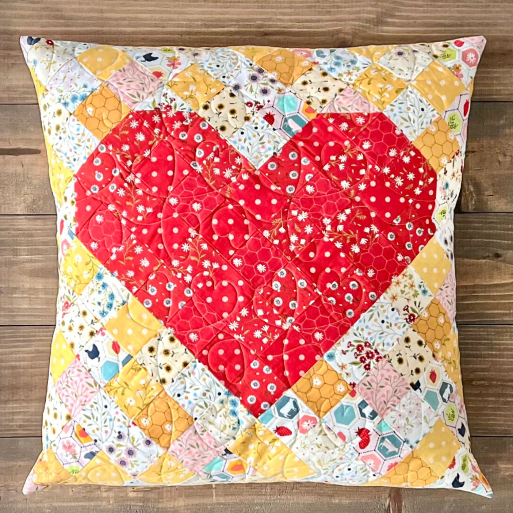 I Love You More Quilted Pillow Pattern image # 123653