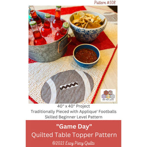 Game Day Quilted Table Topper Pattern image # 123871