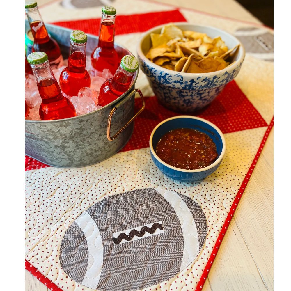 Game Day Quilted Table Topper Pattern image # 123870