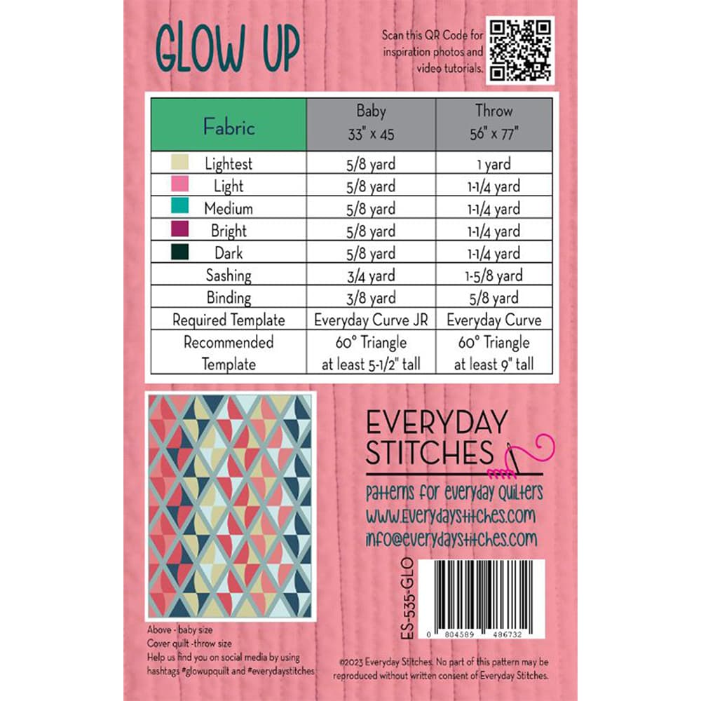 Everyday Stitches, Glow Up Quilt Pattern image # 115691