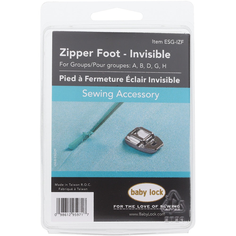 Invisible Zipper Foot, Babylock #ESG-IZF image # 78877