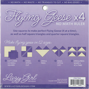 Flying Geese x 4 Not Math Ruler image # 60397