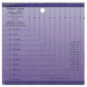 Flying Geese x 4 Not Math Ruler image # 60396