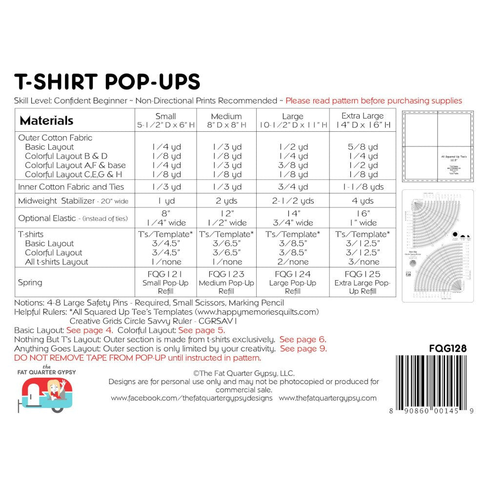 T-Shirt Pop-Ups Pattern image # 53683