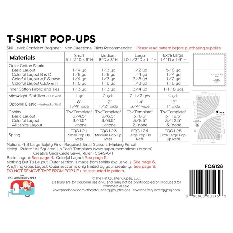 T-Shirt Pop-Ups Pattern image # 53683