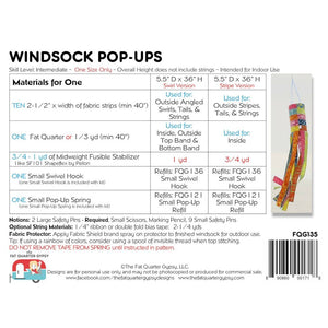 Windsock Pop-Up Pattern Kit image # 58721