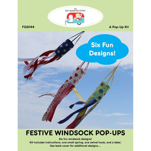 Festive Windsock Pop-Ups Pattern Kit image # 58724