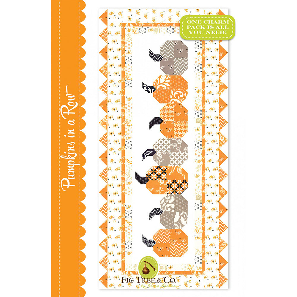 Pumpkins in a Row Table Runner Pattern image # 73228