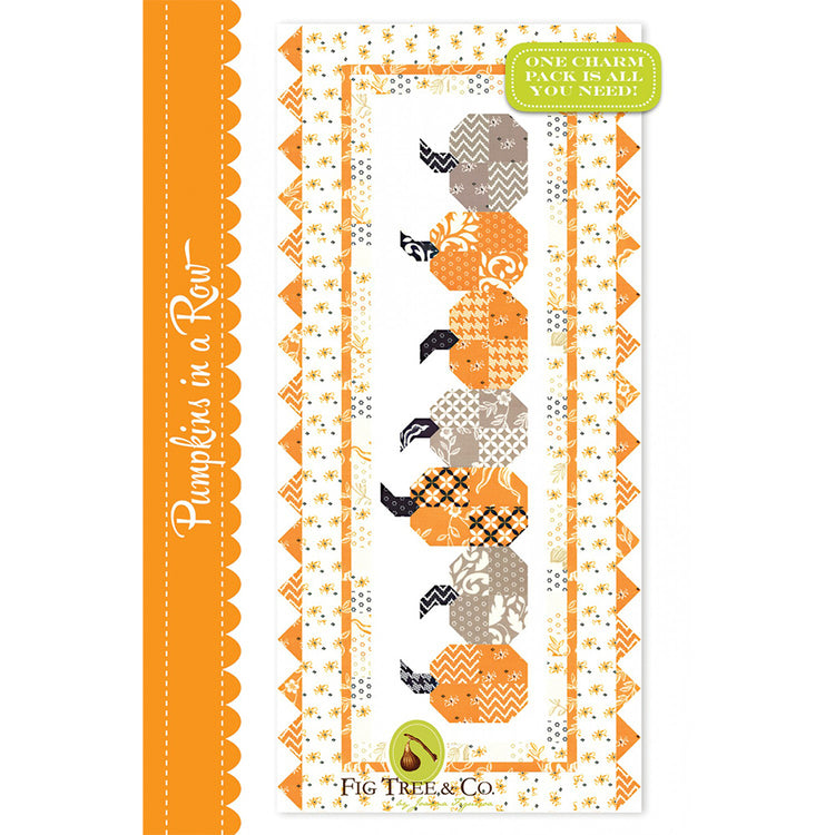 Pumpkins in a Row Table Runner Pattern image # 73228