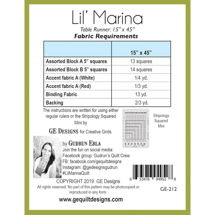 Lil' Marina Table Runner Pattern image # 54785