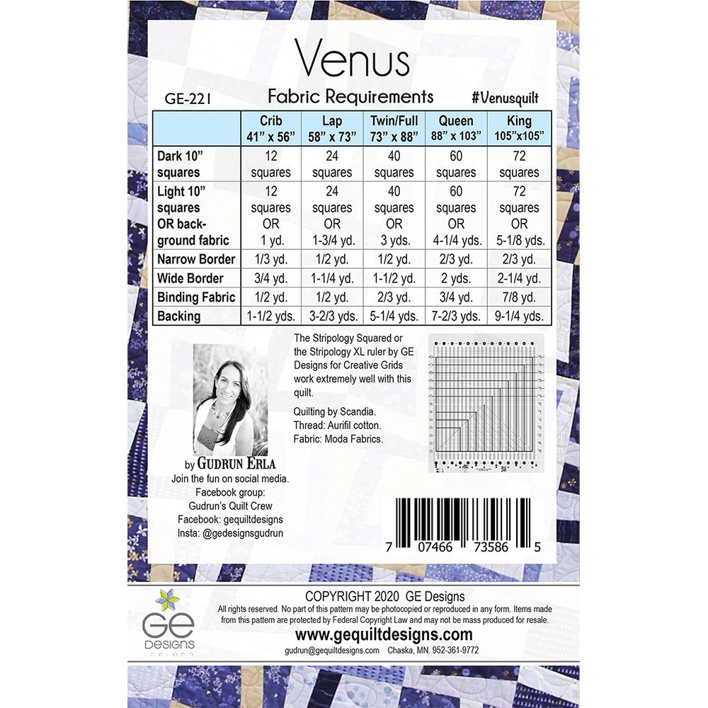 Venus Quilt Pattern image # 69116